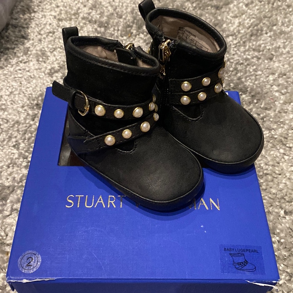 Stuart Weitzman baby girl black boots
